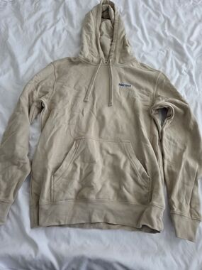Marmot Sandstone Beige Pullover Hoodie Size Small